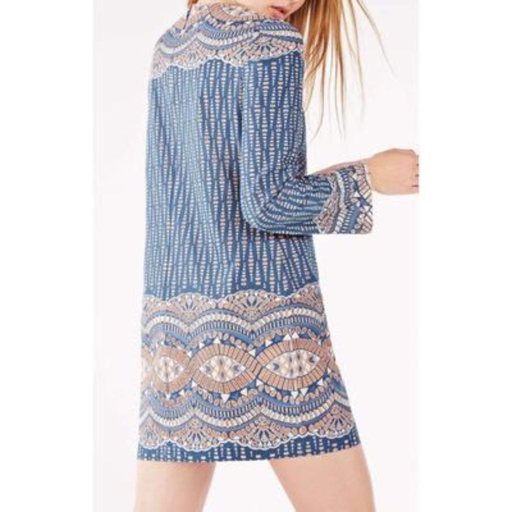 Bcbgmaxazria Allina Burnout Deco Print Mesh Dress - image 4